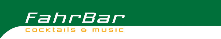 FahrBar - cocktails & music - Schriftzug